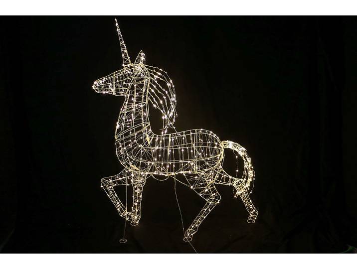 LED Einhorn warmweiss 150cm
