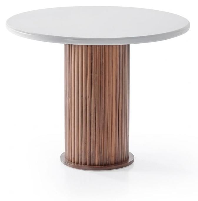 JVmoebel Ronde Eettafel Wit