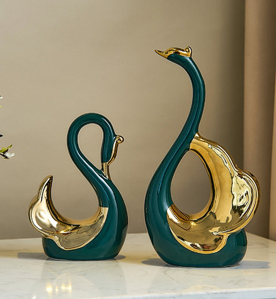 N3 Collecties Luxe Moderne Zwaan Sculptuur voor Decoratie