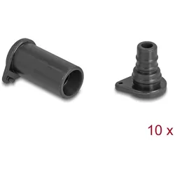 DELOCK DL4 Staubschutz für Stecker und Buchse, 2-teilig schw