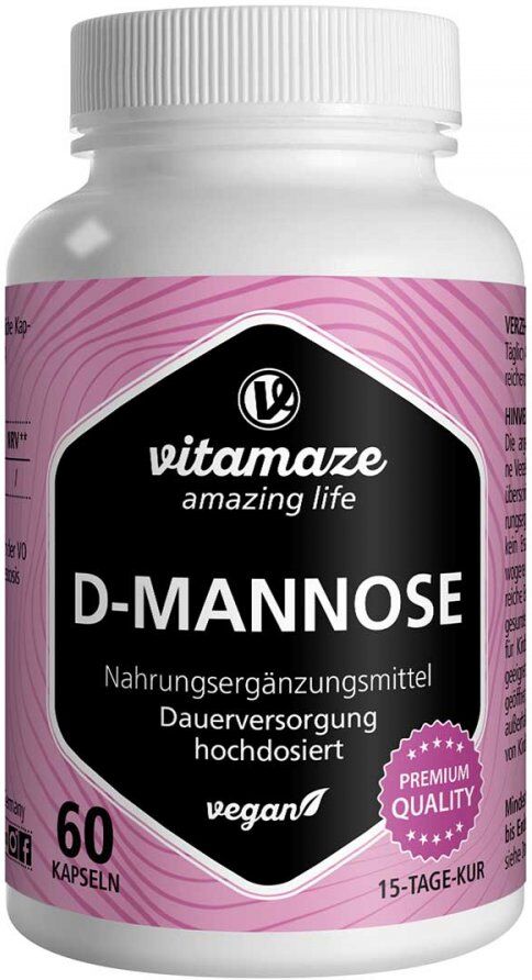 D-mannose Hochdosiert Vegan Kapseln 60stk