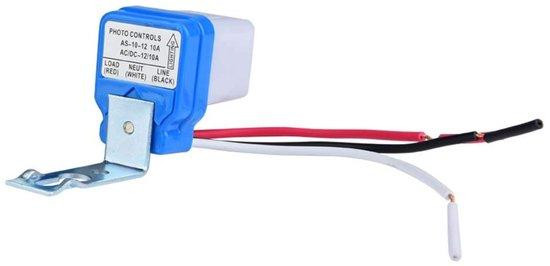Garosa Slimme fotocelschakelaar - Automatische lichtsensor, 10A, 12V/24V/110V