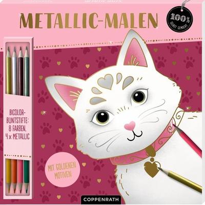 Metallic-Malen, (Katze), Zubehör von Susanna Hatkemper, Coppenrath, 978-3-649-64761-4