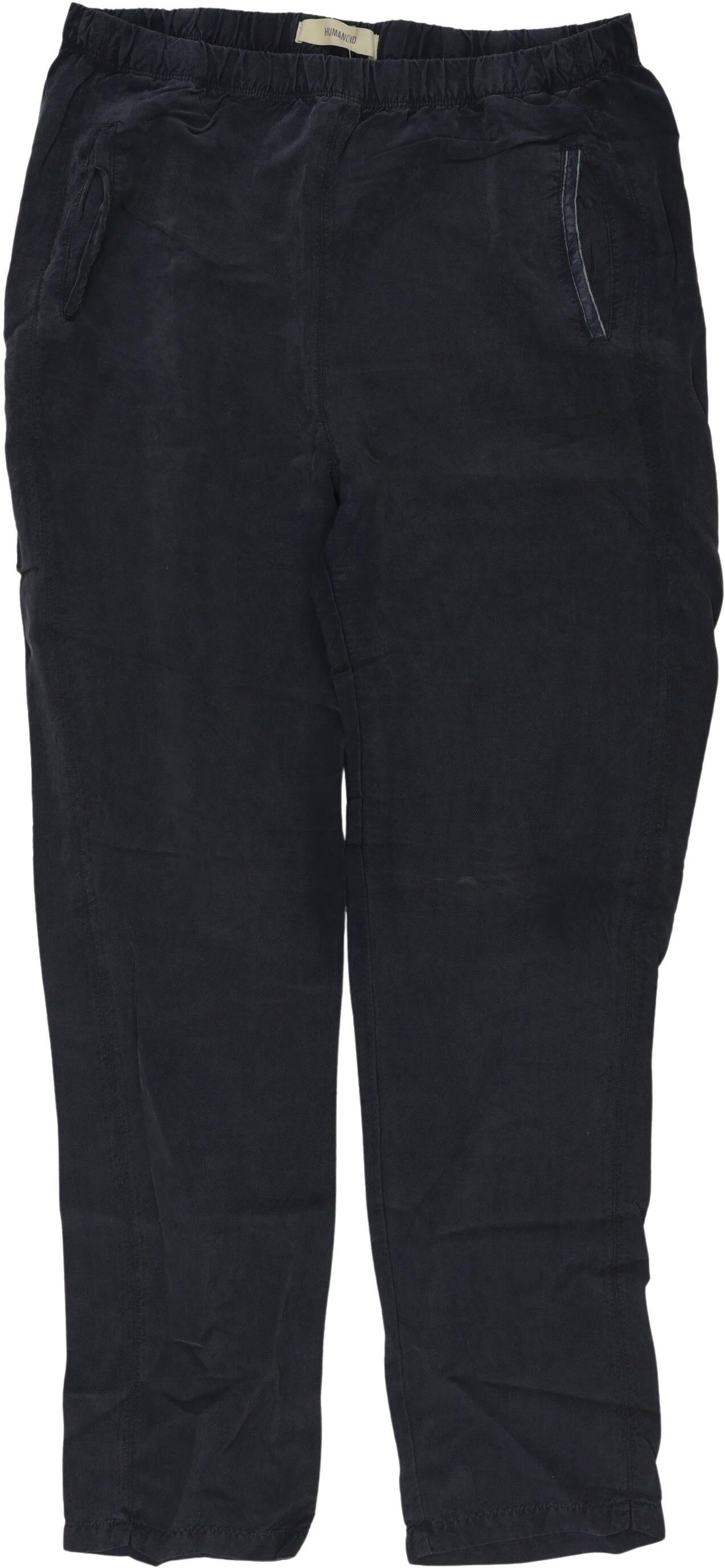 Humanoid Damen Stoffhose, Marineblau, Gr. W28, kein / Etikett - Second Hand