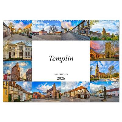 Templin Impressionen (Wandkalender 2026 DIN A2 quer), CALVENDO Monatskalender