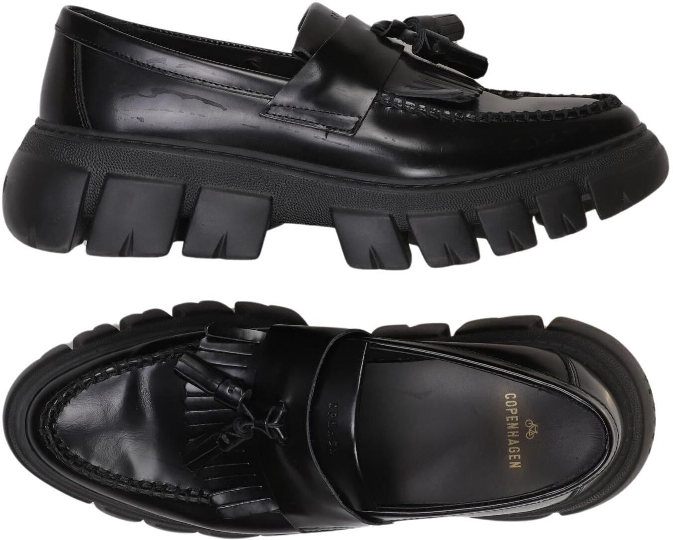 Copenhagen Studios Damen Halbschuh, Schwarz, Gr. EU 41, Leder - Second Hand