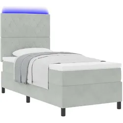 vidaXL, Boxspringbett, Bettmatratze (90 x 190 cm)