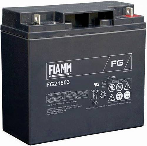 Fiamm FG21803 102458 Bleiakku 12V 18000 Blei-Vlies (AGM) (B x H x T) 76 x 167 x 181mm M5-Schraubanschluss