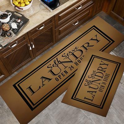 LightInthebox Laundry Mat Rug Kitchen Mat Non-Slip Oil Proof Rug Indoor Outdoor Mat Bedroom Decor Bathroom Mat Entrance Rug Door Mat