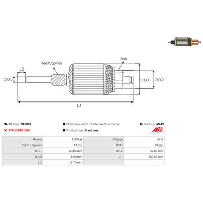 AS-PL Anker, Starter SA0069