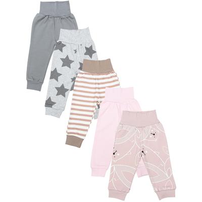 Pumphose TUPTAM "Pumphose Baby Lange Pumphose 5er Pack", Mädchen, Gr. 56, N-Gr, orange (mädchen 7), Obermaterial: 100% Baumwolle CO., Hosen