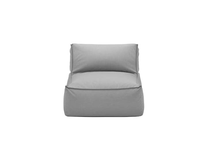 blomus Lounger Chair -Stay- Farbe Stone Aus Kunstfaser und Kunststoff; Wasserabweisend und alltagstauglich; Robust und stabil im Alltag; Maße 93 x 73 x 63 cm