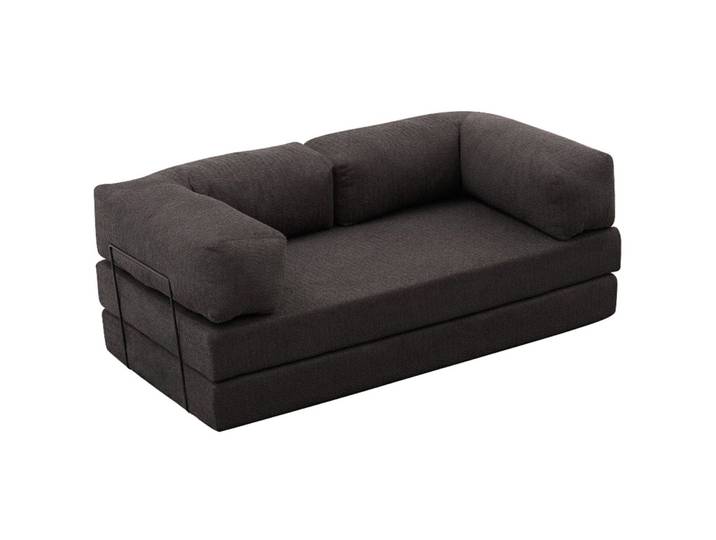 Bettsofa Foldbar anthrazit Polyester B 190 T 95 cm