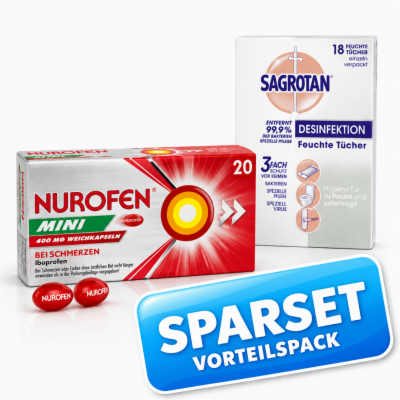 Reckitt Benckiser Deutschland GmbH Nurofen Mini 400mg Wka + Sagrotan Tücher Sparpack 20+1 St 08030673