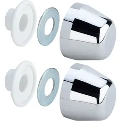 Viega Montagesatz 107505 Kunststoff verchromt, Abdeckzubehör für Wand-WC