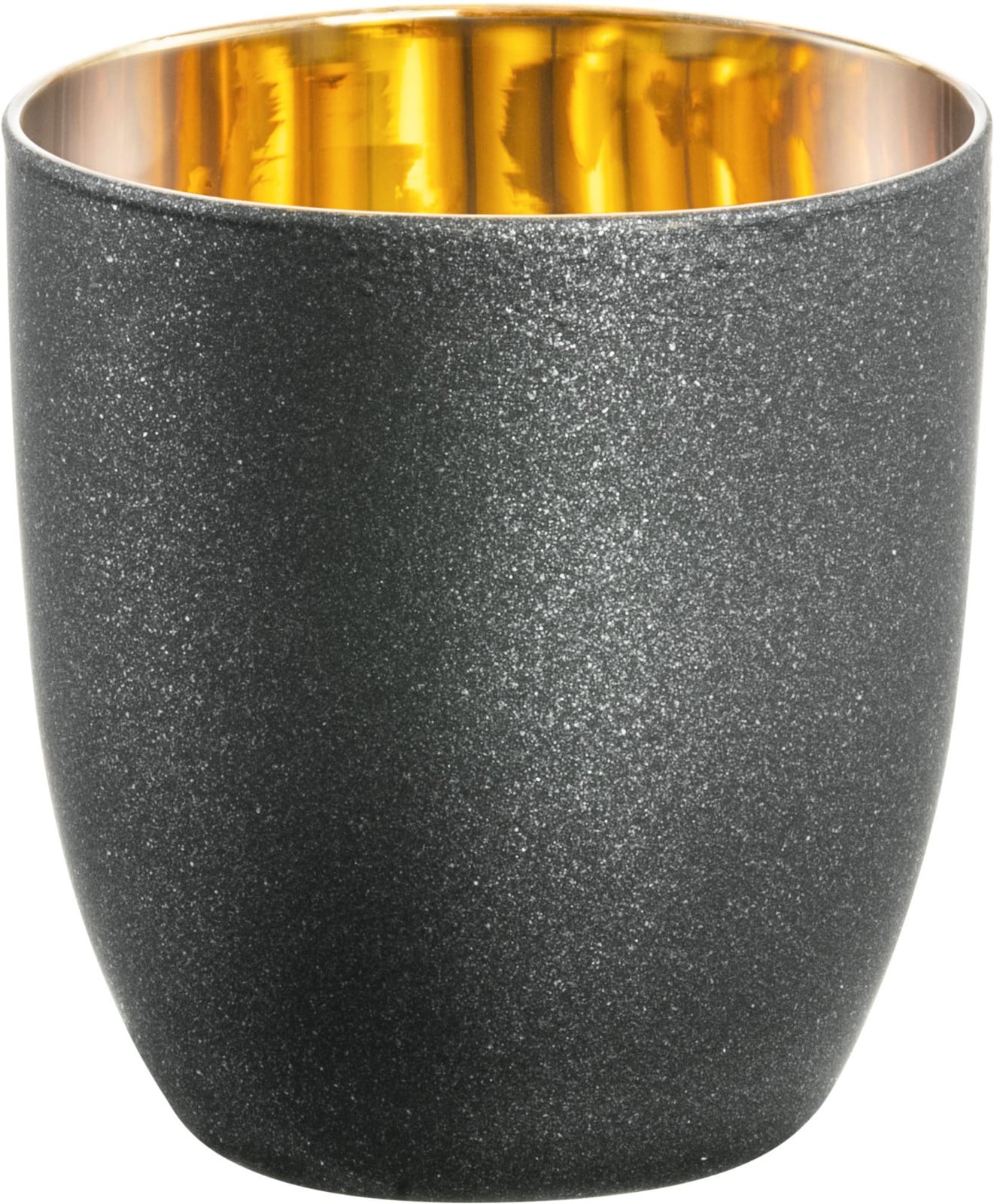Eisch Cosmo Gold set van espressobekers en schoteltjes, goud-zwart, 100 ml