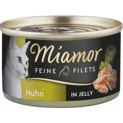 Miamor Feine Filets in Gelee - Katzennassfutter Huhn 100g Dose