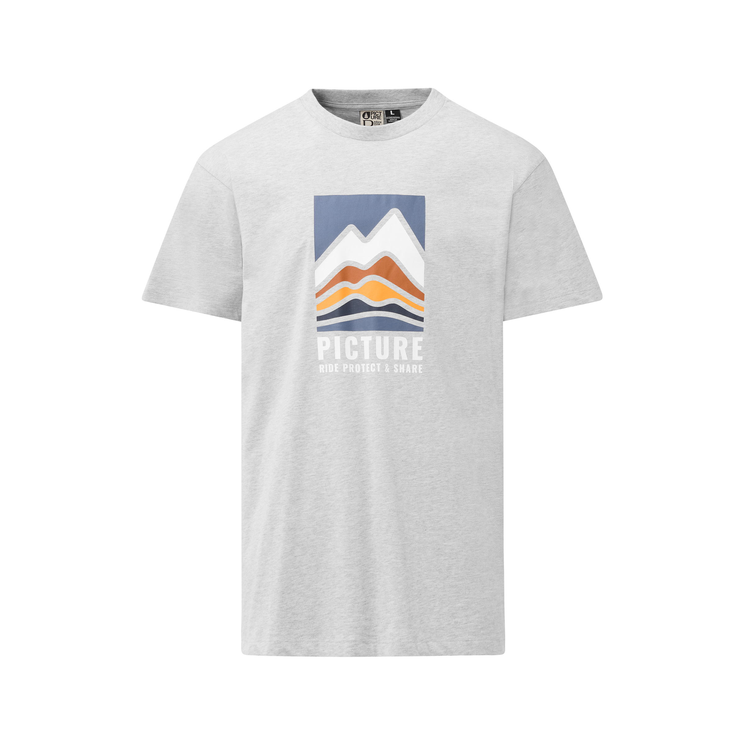 Picture Peakflow Herren T-Shirts grau Größe XL Lifestyle Hautfreundlich