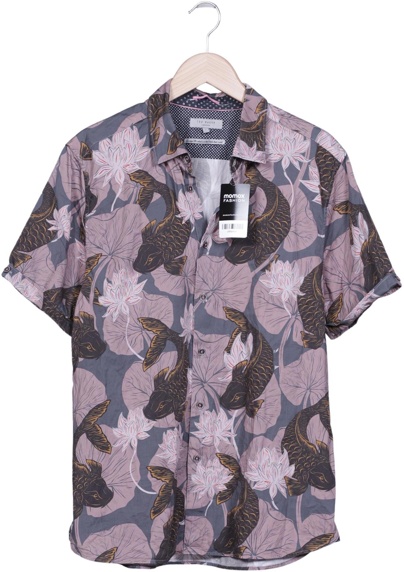 TED Baker Herren Hemd, Mehrfarbig, Gr. XXL (Ted Baker 6), Baumwolle - Second Hand