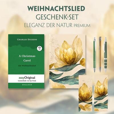 Ein Weihnachtslied Geschenkset (Softcover + Audio-Online) + Eleganz der Natur Schreibset Premium, Set von Charles Dickens, EasyOriginal Verlag,