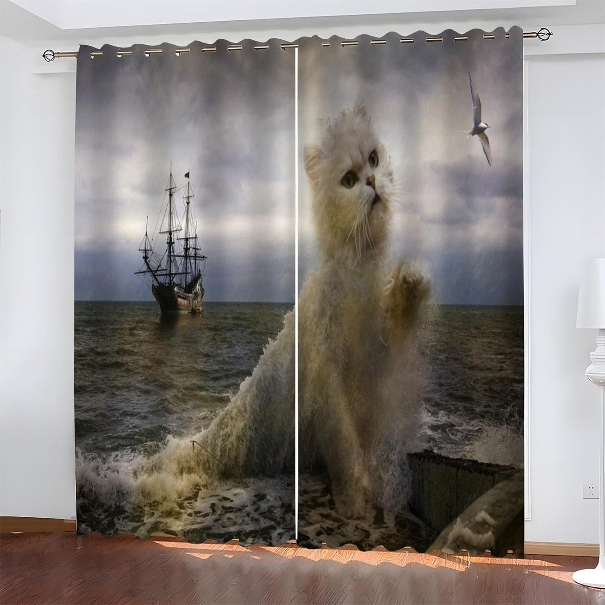 Verduisterende Gordijnen Grafisch Thermisch Geïsoleerd 168 x 229 cm