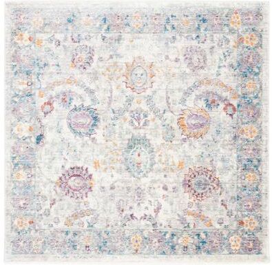 SAFAVIEH Illusion Yulissa Vintage Boho Oriental Viscose Rug with Fringe