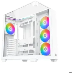 Xigmatek Aqua V Blanc - MT/Sans Alim/ATX (ATX), PC Gehäuse, Weiss
