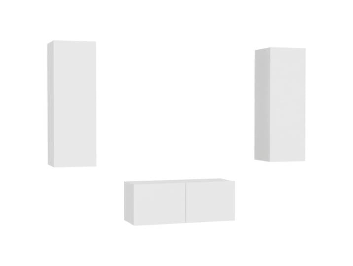 Ensemble de meubles armoire 80 x 30 x 30 cm bois blanche