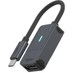 Rapoo USB-C Adapter USB-C auf DisplayPort (DisplayPort), Video Adapter, Schwarz, Grau