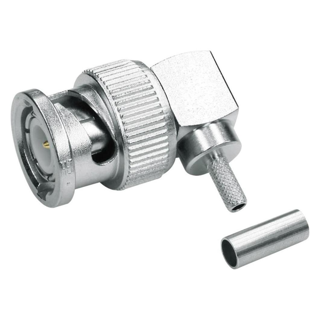 Telegärtner BNC-Kabelwinkelstecker Crimp G07 50 Ohm, löt/crimp, A0503, G07 (RG 316/U) (J01000A0010)