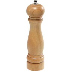 Kesper Gewürzmühle 13660, Höhe 16,5 cm, Gummibaumholz, natur, Keramikmahlwerk, Pfeffermühle