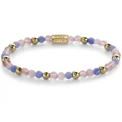 REBEL & ROSE - BRACELETS BEADS - Pink Summer Vibes - gold / 4 MM