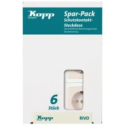 Kopp 945101059 6Steckdose KiSi RIVO creme
