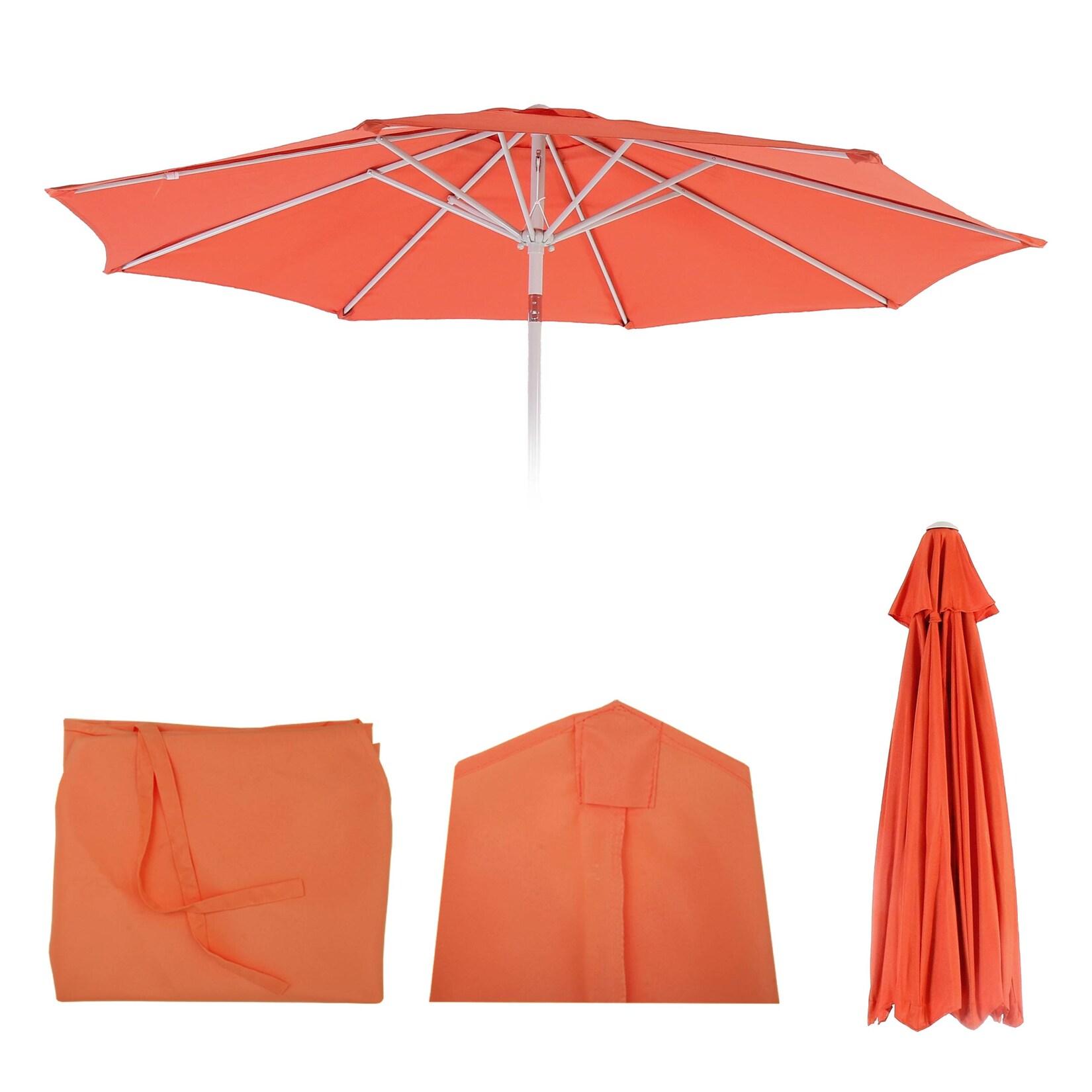 Ersatz-Bezug für Sonnenschirm Asti, Sonnenschirmbezug Ersatzbezug, Ø 3m Stoff/Textil ~ terracotta