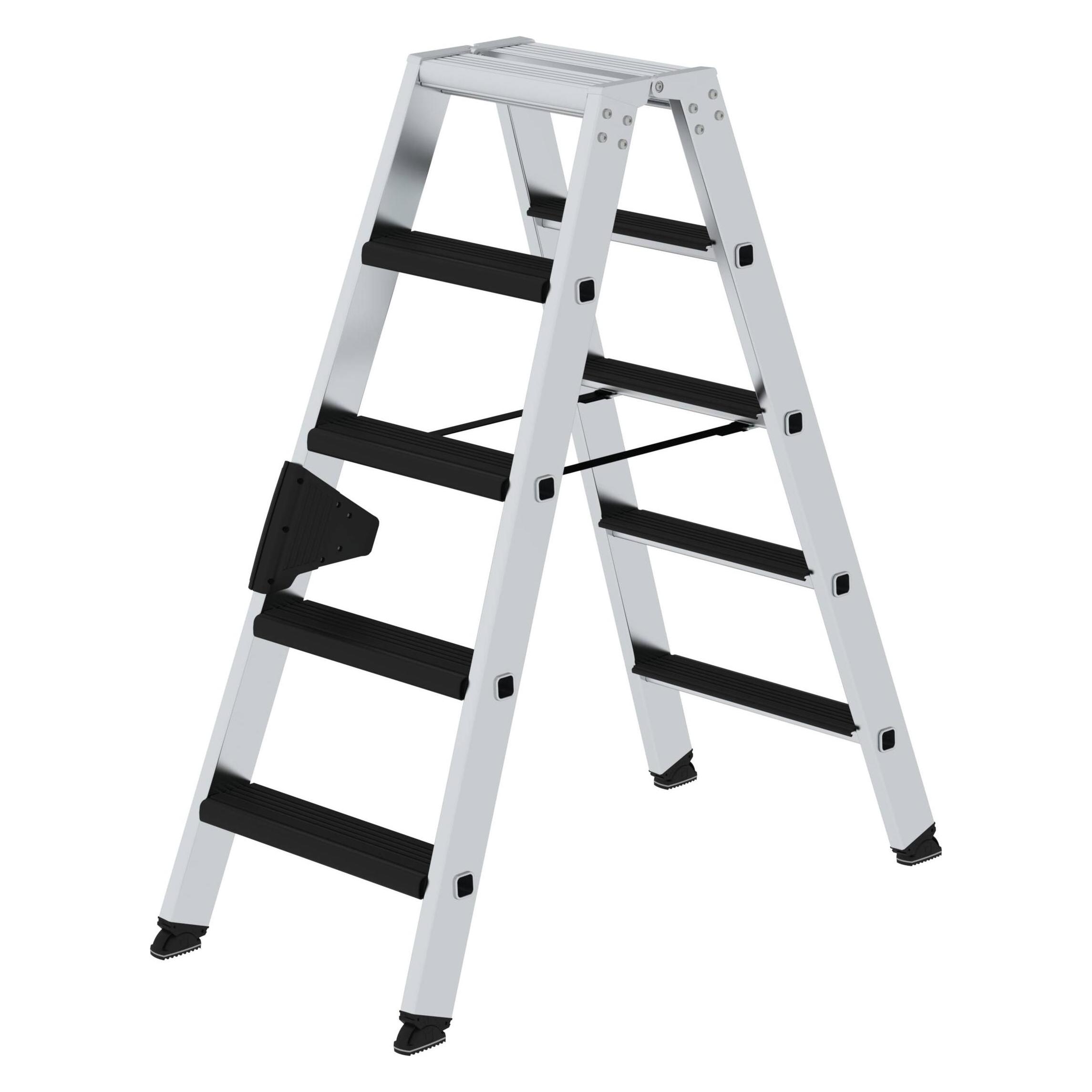 Munk Stufen-Stehleiter beidseitig begehbar mit clip-step relax 2x5 Stufen (Stehleiter) (042210)