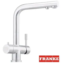3-Wege Wasserhahn aus Edelstahl | FRANKE L-Auslauf