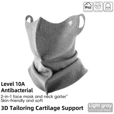 USA Free Shipping Shop ArcticShield Winter Neck Gaiter Windproof Face Mask For Skiing, Cycling & Cold Weather light Gray