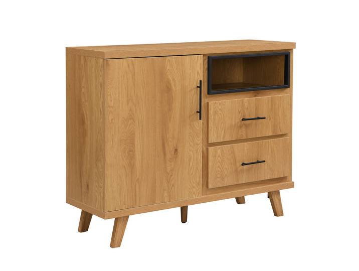 Livetastic Sideboard, Eiche, Holz, Eiche, massiv, 2 Fächer, 2 Schublade(n) Schubladen, 116x95x40 cm, stehend, Wohnzimmer, Kommoden & Sideboards, Sideboards