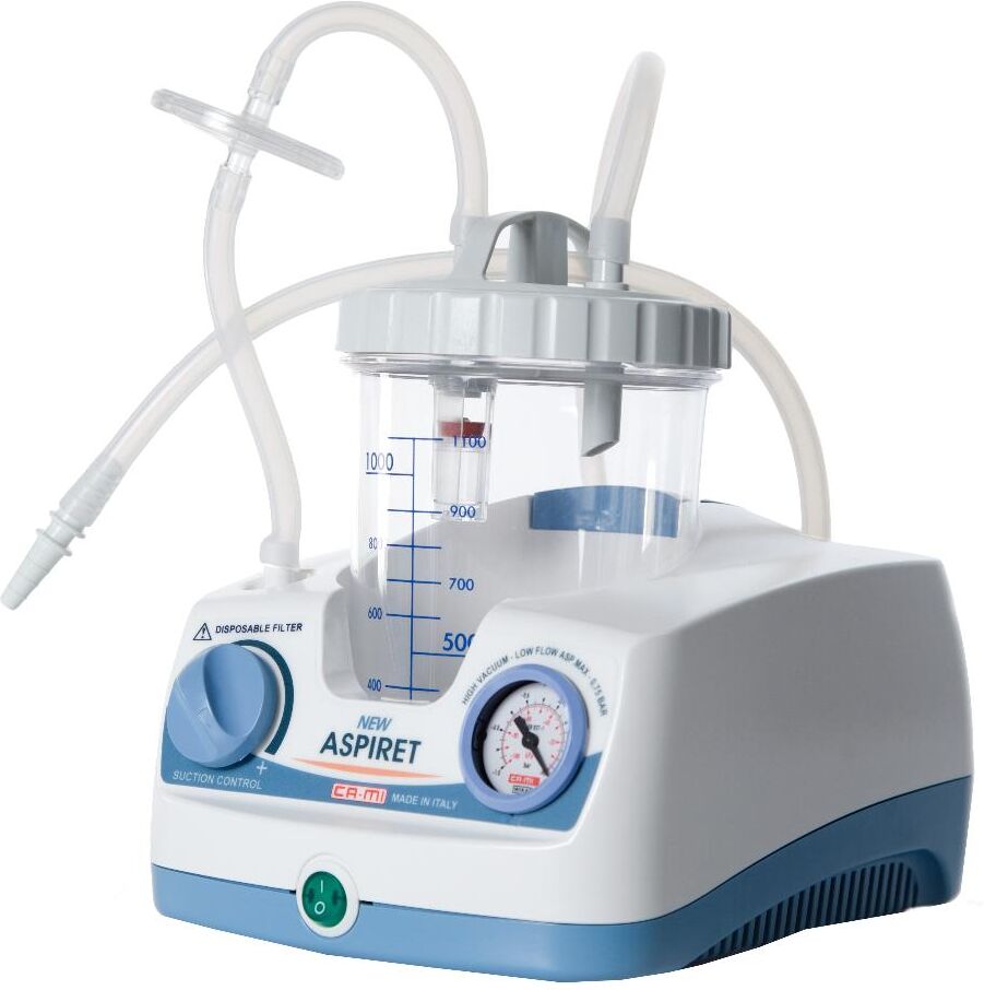 CA-MI Srl New Aspiret Aspiratore Chirurgico da Tavolo, 1 dispositivo