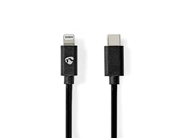 Nedis CCGP39650BK20 USB-kabel 2 m USB 2.0 USB C Lightning Zwart