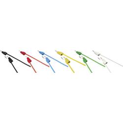 VOLTCRAFT MSB-300 Messleitungs-Set Lamellenstecker 4 mm Silikon 0.50 m 12 St. MSB-300-0.5