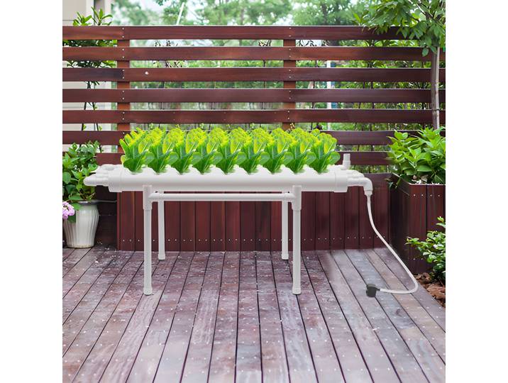 Kit de culture hydroponique sans sol avec 36 sites de plantes – Technologie de films nutritifs, haut rendement, adapté à la maison/jardin/bureau
