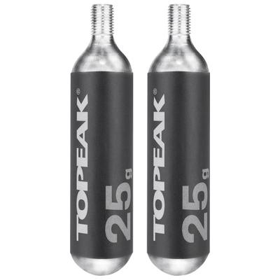 Topeak - CO2 Kartuschen mit Gewinde (2er Set) - CO2-Pumpe Gr 2 x 25 g