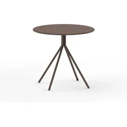 Twist Gartentisch Metall Dreibein Bronze Ø 80 cm Rund