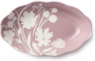 "Certified International Wildflowers 36 oz. Wax Off Oval Bowl - 14.00""L x 8.75""W x 2.75""H"