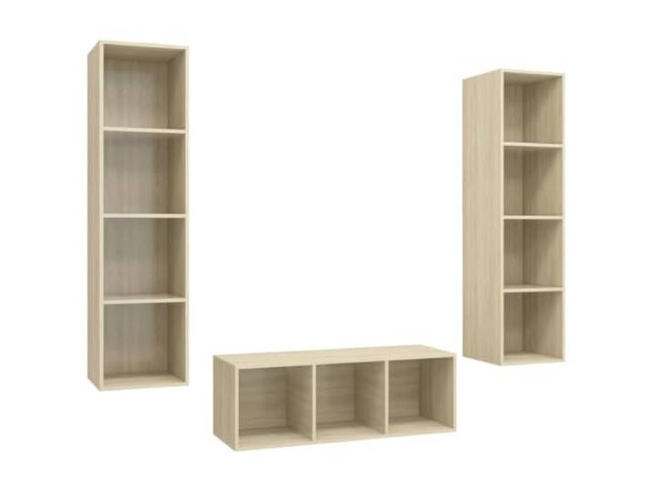 LMTYOENFG 3-TLG TV-Schrank Wandmontage Sonoma-Eiche Holzwerkstoff Praktische Hängeschränke fürs Wohnzimmer schaffen Platz am Boden und bieten reichlich Stauraum für Ihre Mediengeräte.