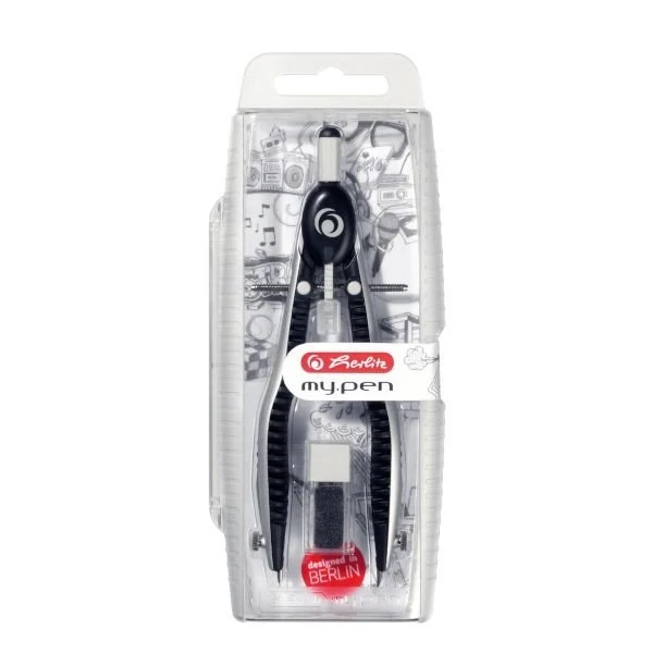 herlitz Schnellverstellzirkel my.pen, schwarz/grau