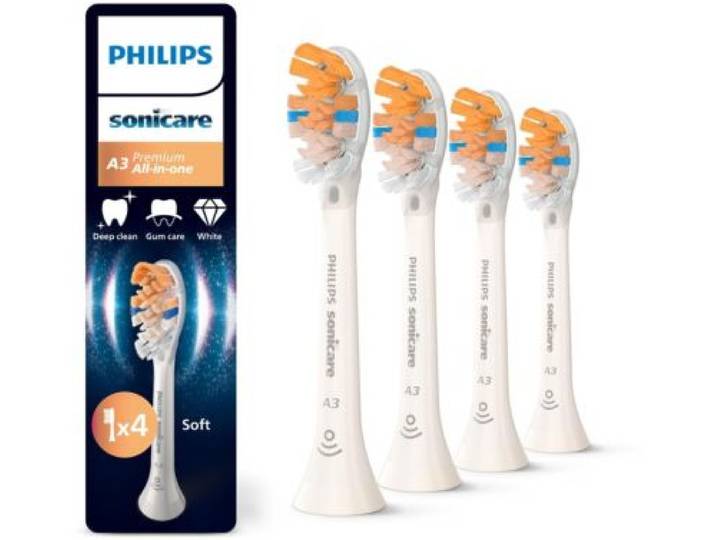 Philips - Brossette Dentaire Sonicare Lot De 4 - Hx9094/87 White All In One A3