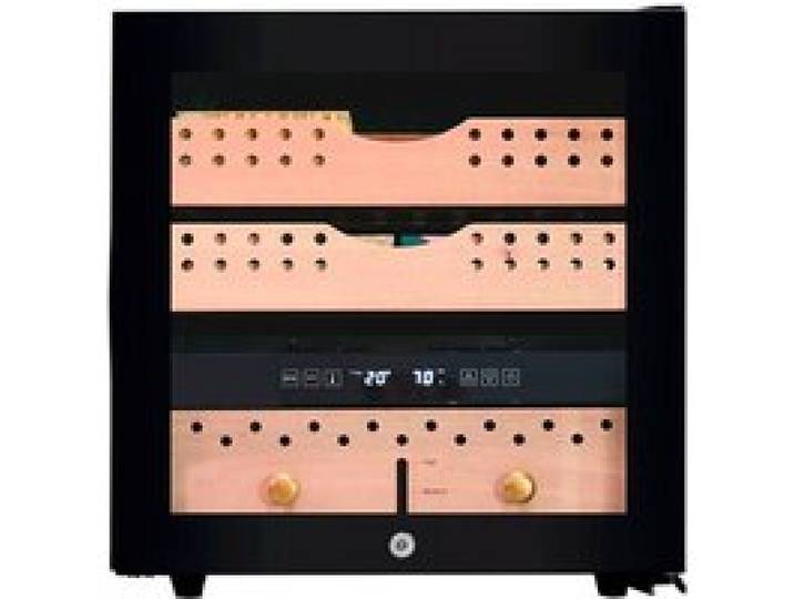 Cave à cigares - La Sommelière - CIG260 - 260 cigares - 1 zone - noir - 48 x 42 9 x 49 1 cm - Classe E - 37 dB