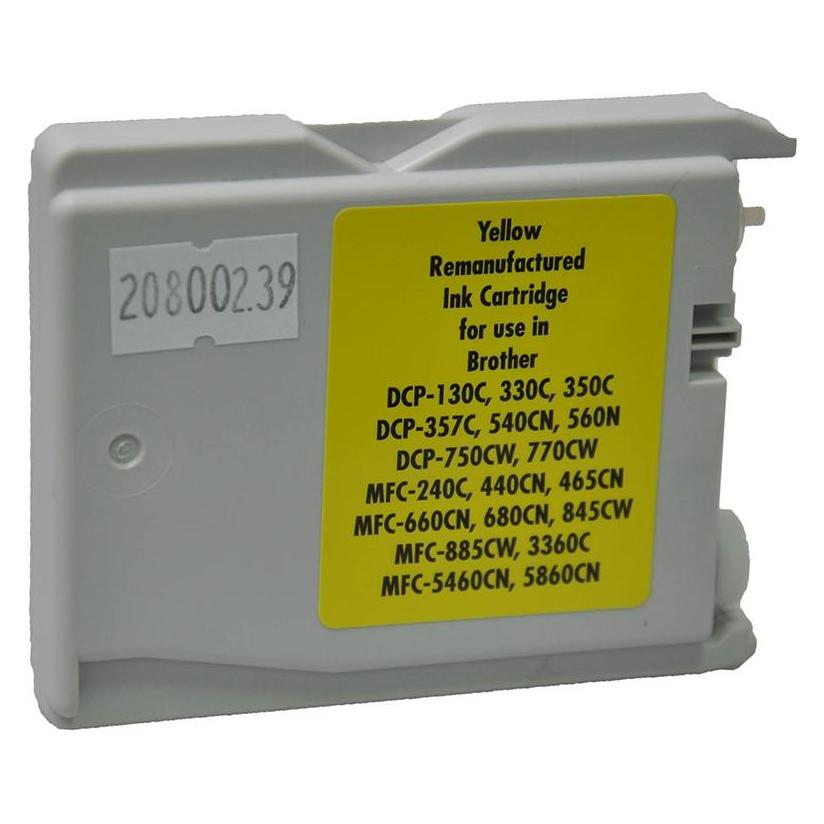 V7 Gelb  - OEM - wiederaufbereitet - Tintenpatrone (Alternative zu: Bro (Y) (V7-BR1000Y-INK)